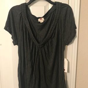 NWT One Clothing Grey Blouse 1X